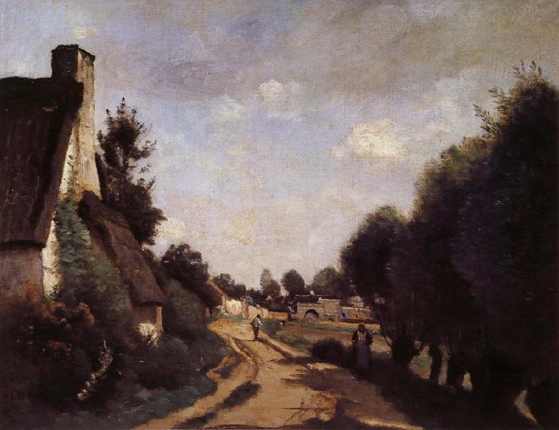 Corot Camille Une Route pres d'Arras oil painting image